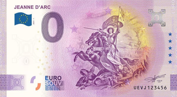 Billet commémoratif 0 euro de Jeanne D'Arc